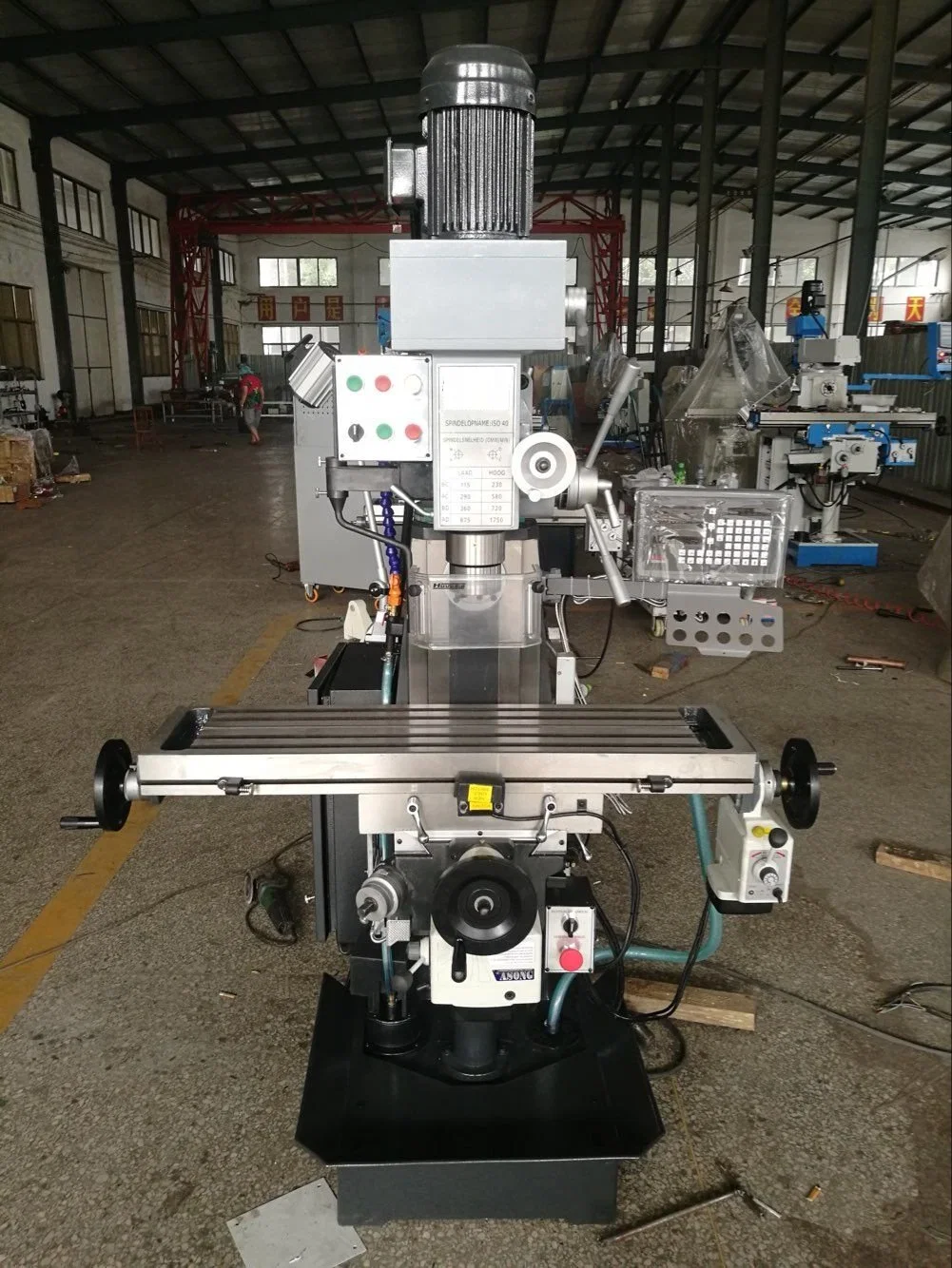 High Precision Factory Sale 50mm Horizontal Vertical Universal Milling Machine Sp2241 Fresadora Universal 7550 Optimum Milling Drilling Machine Zx7550 Zx6350 CE